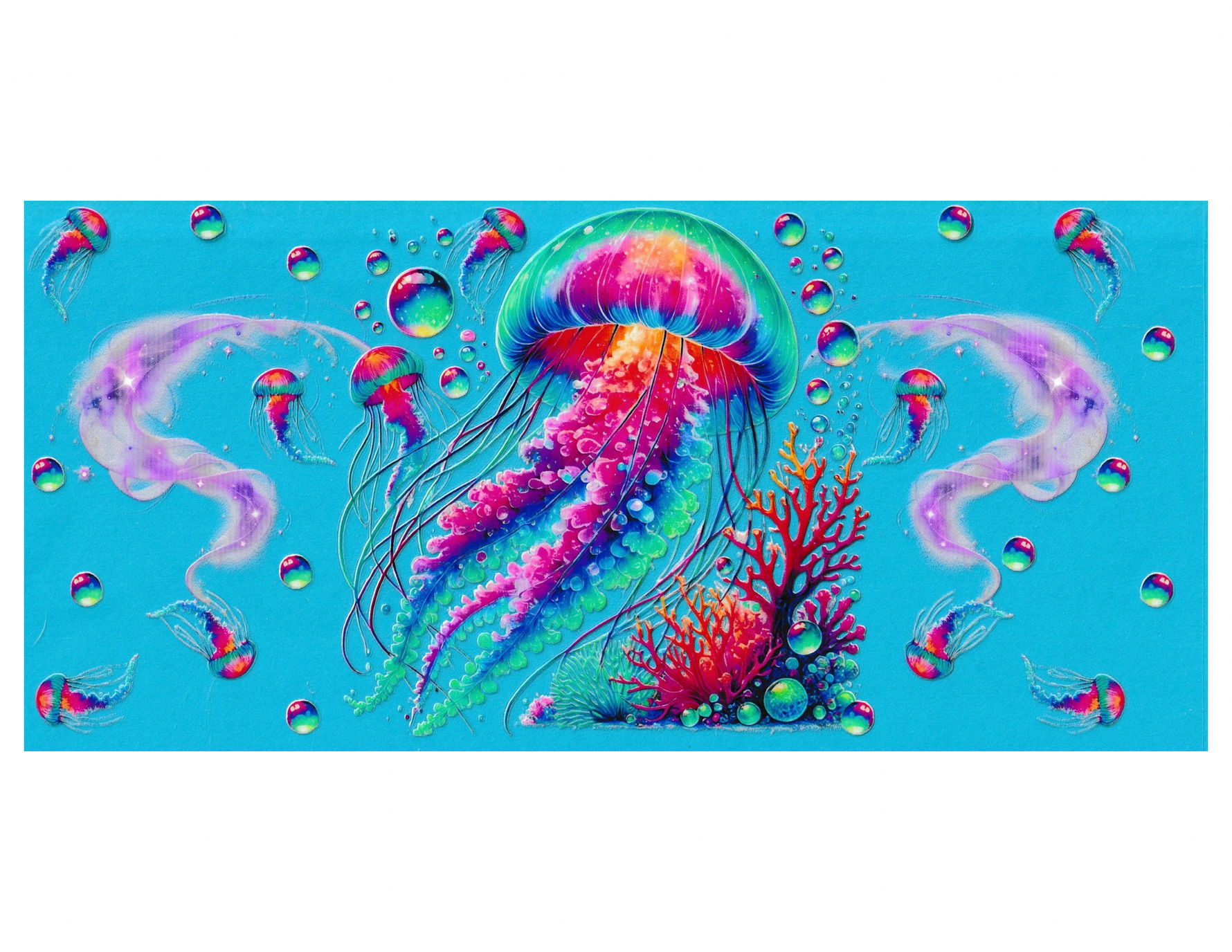 16oz Cup Wrap Jellyfish