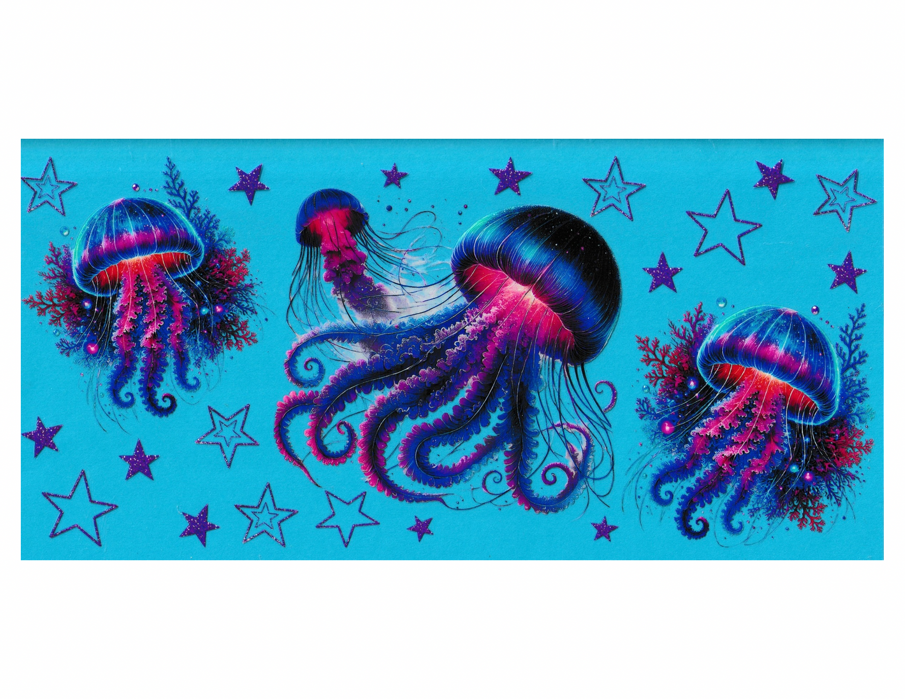 16oz Cup Wrap Jellyfish