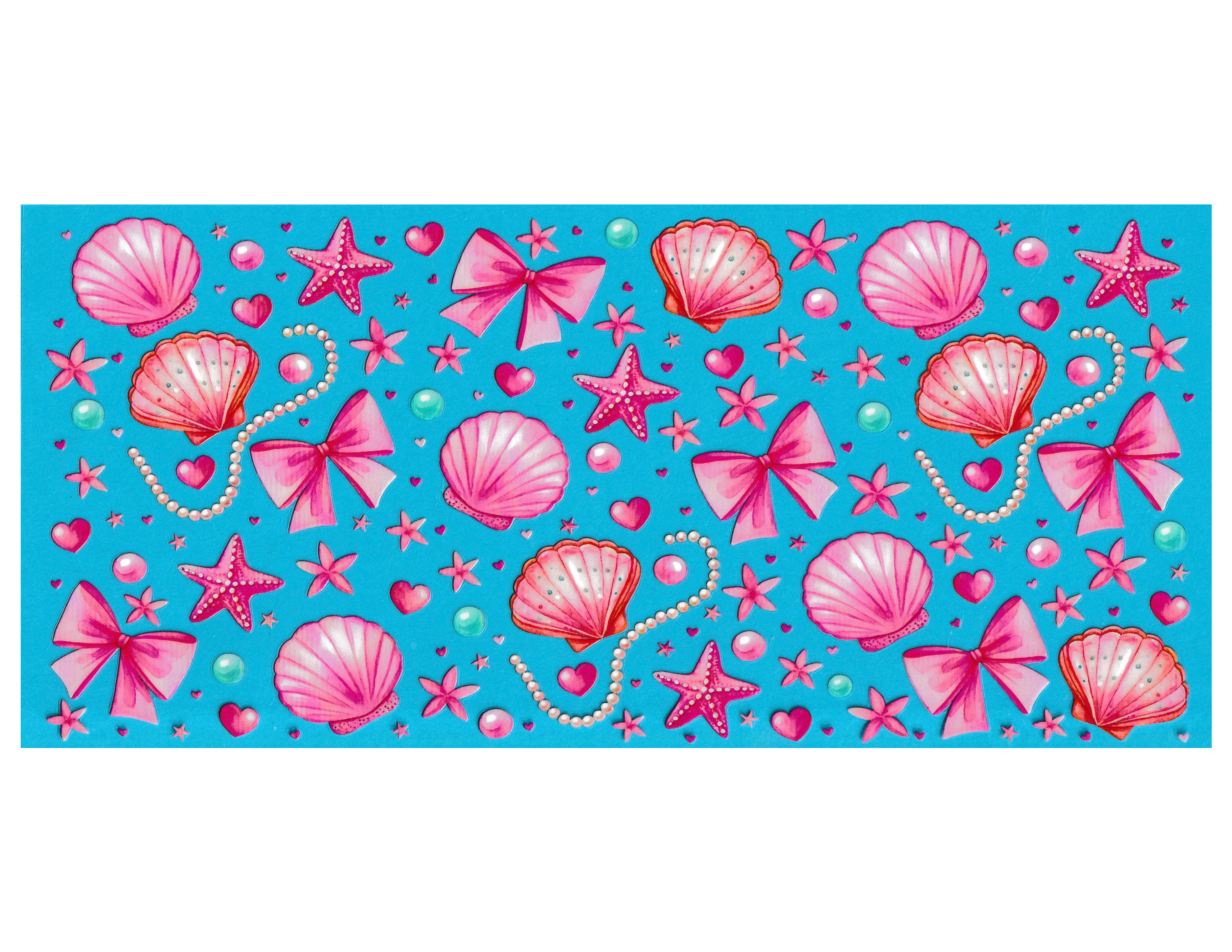 16oz Cup Wrap Seashells