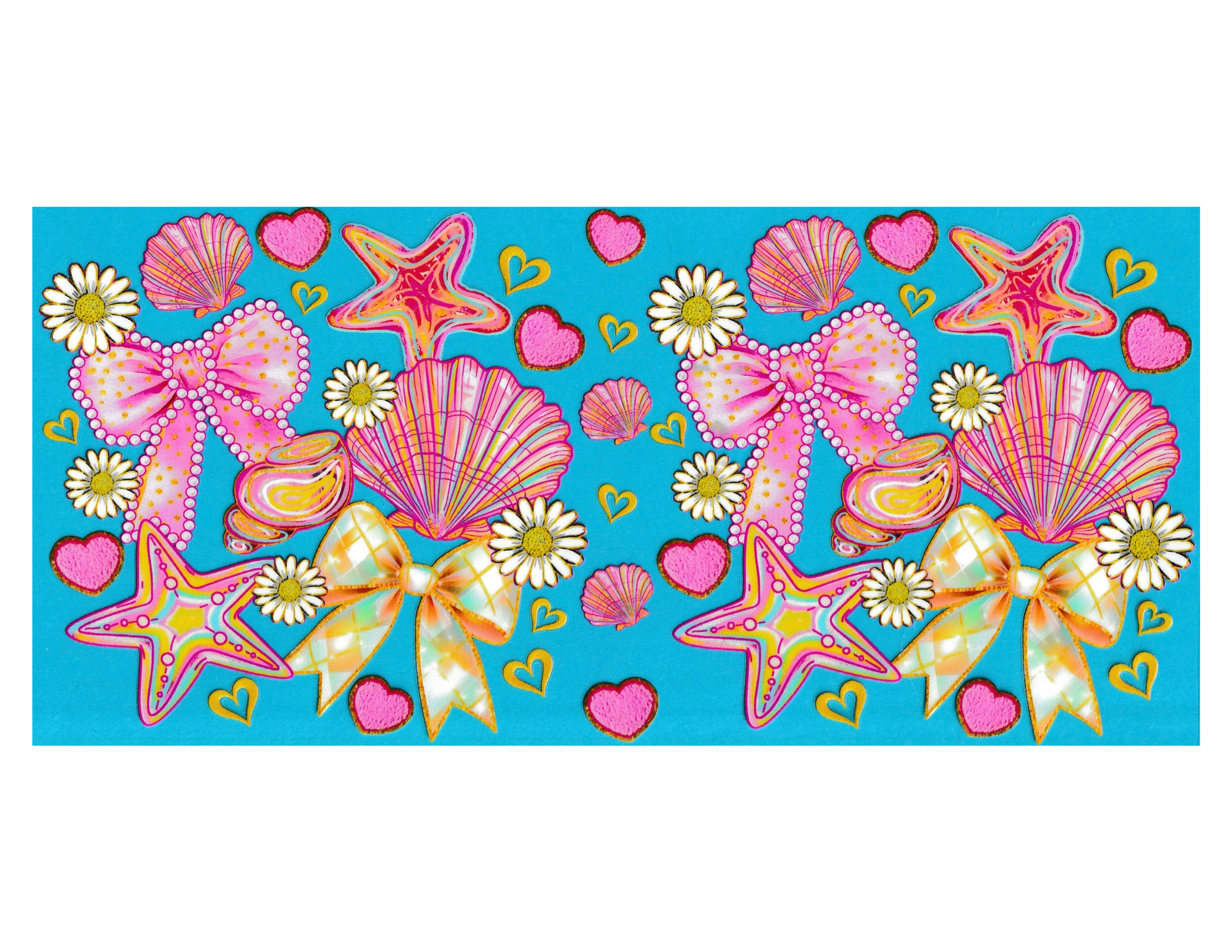 16oz Cup Wrap Seashells