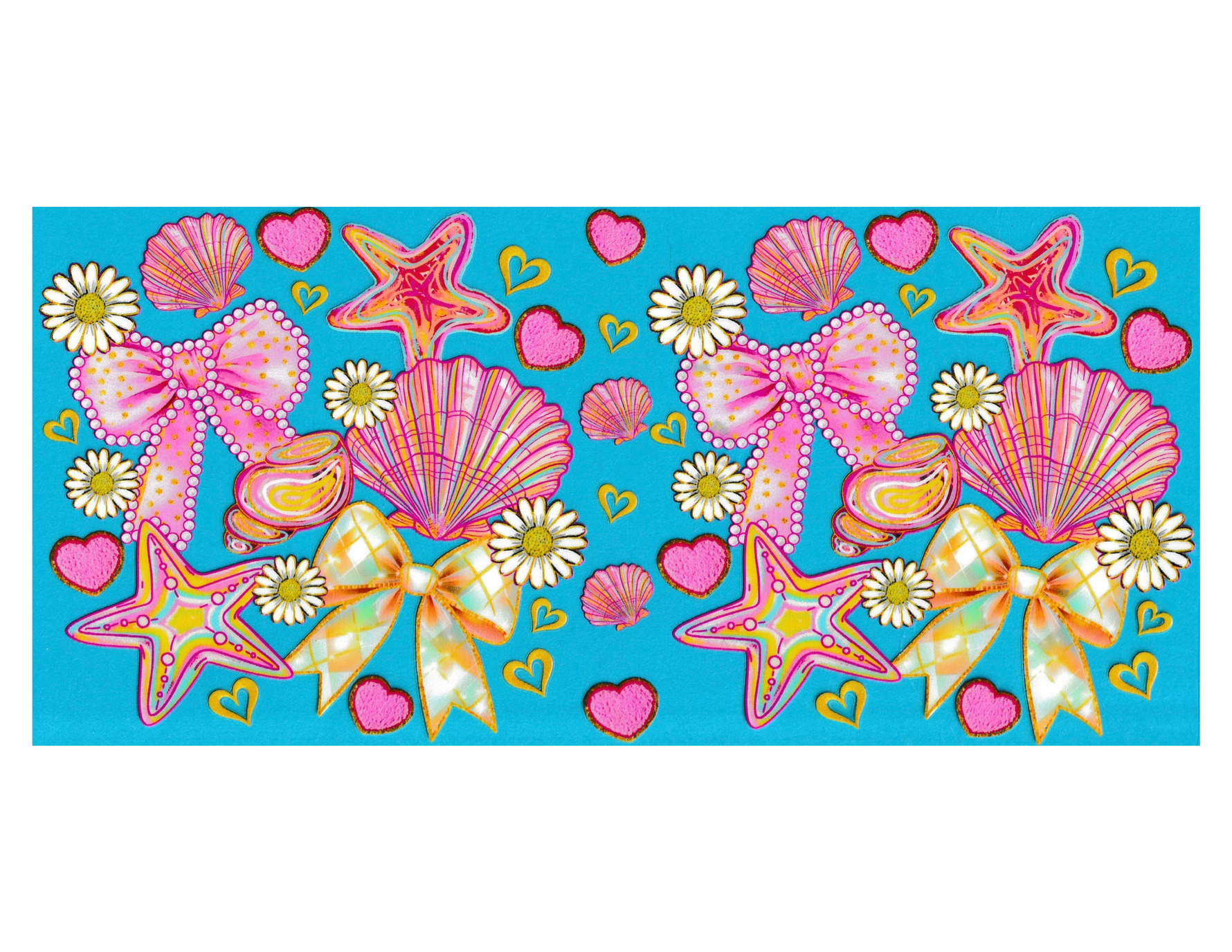 16oz Cup Wrap Seashells