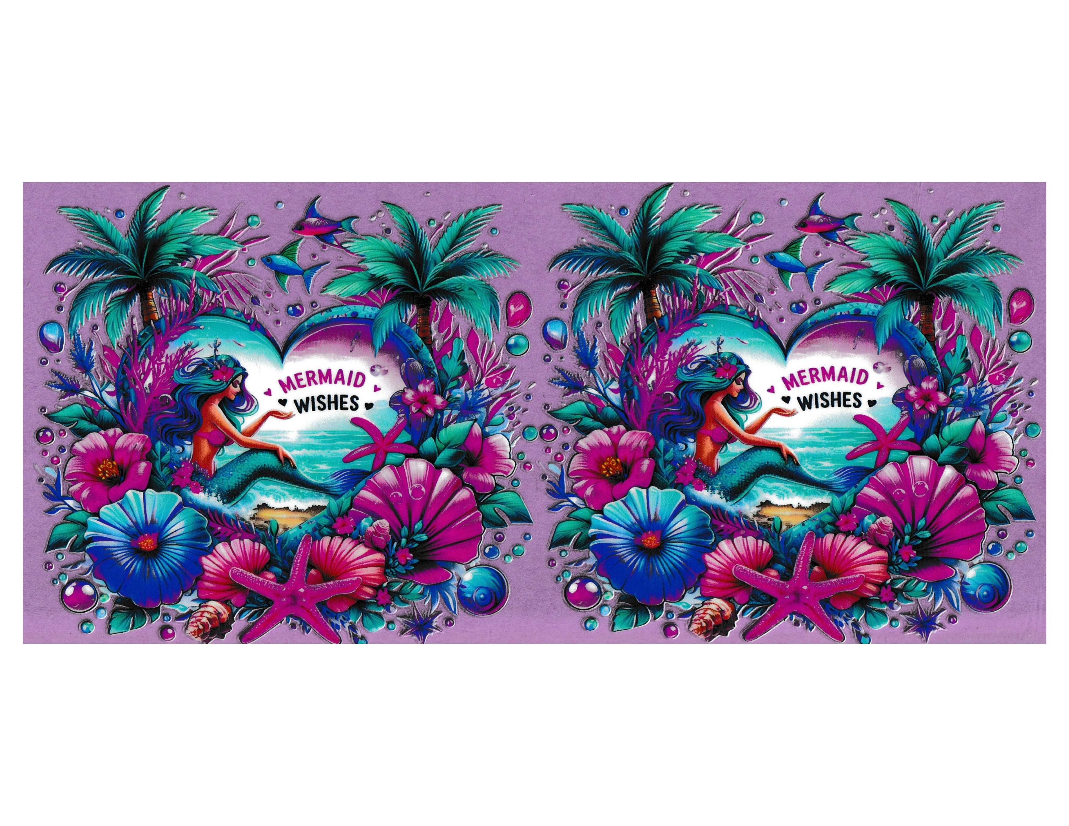 16oz Cup Wrap Mermaid