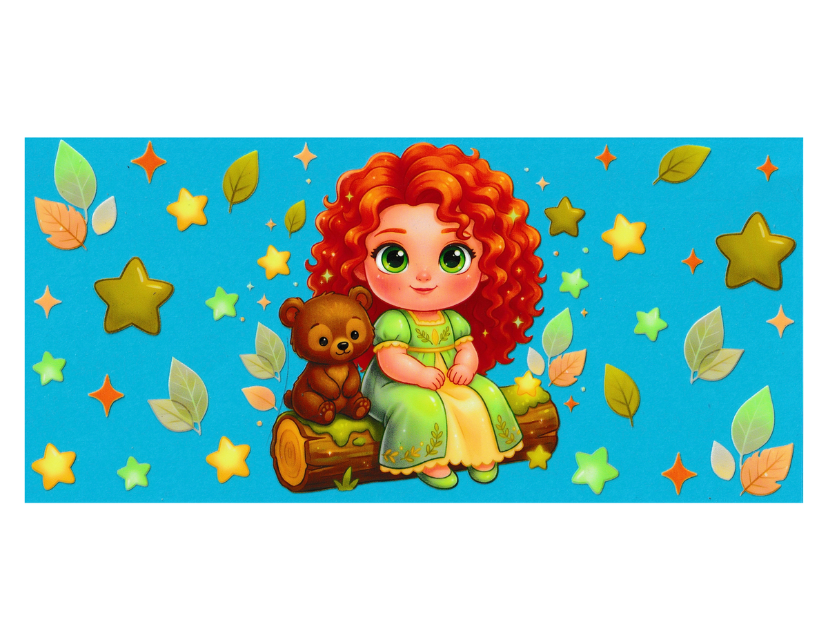 16oz Cup Wrap Brave Princess