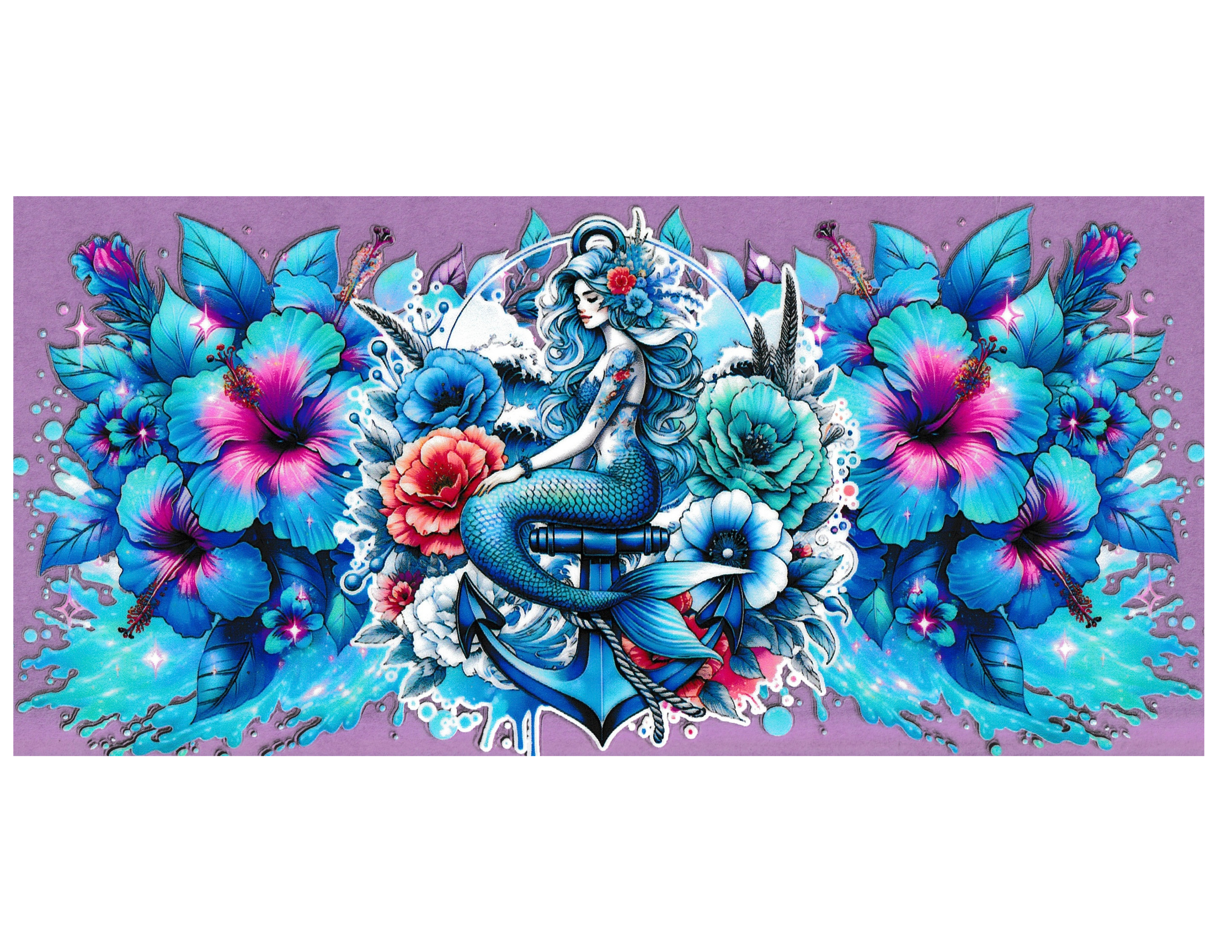 16oz Cup Wrap Mermaid