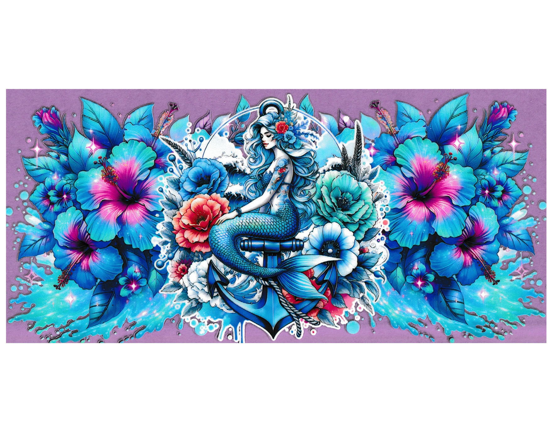 16oz Cup Wrap Mermaid