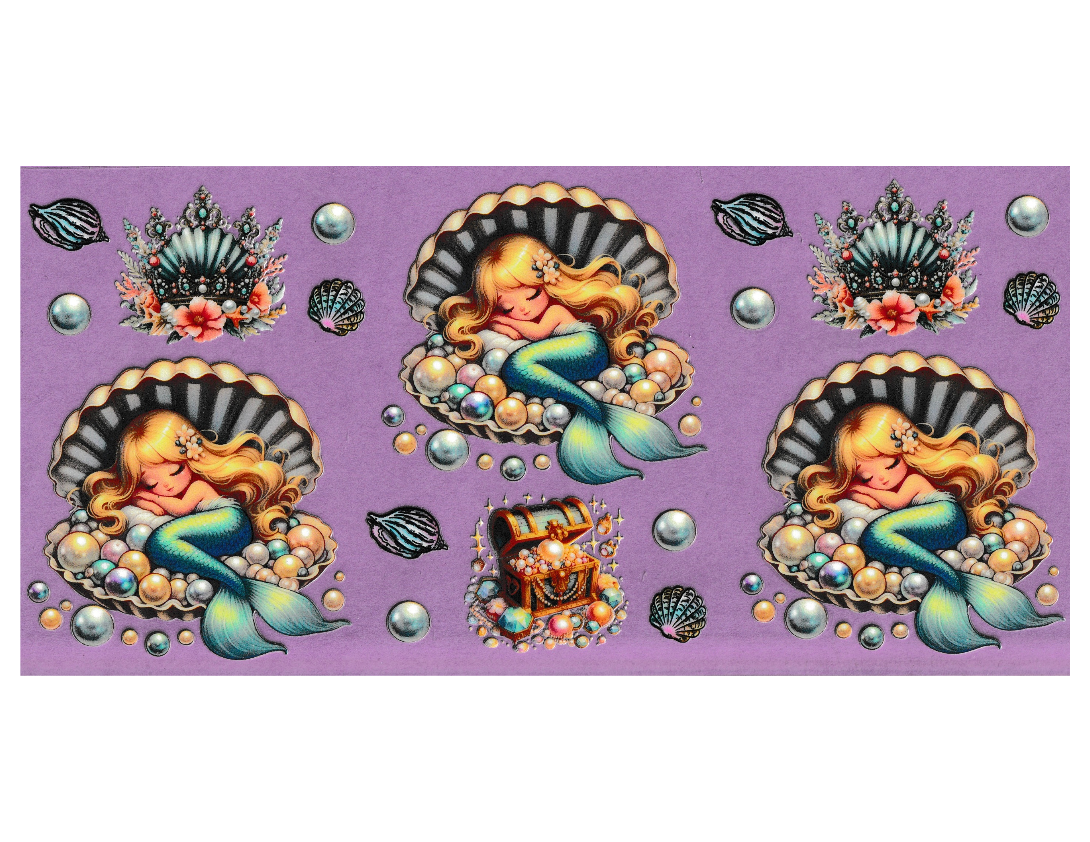 16oz Cup Wrap Mermaid