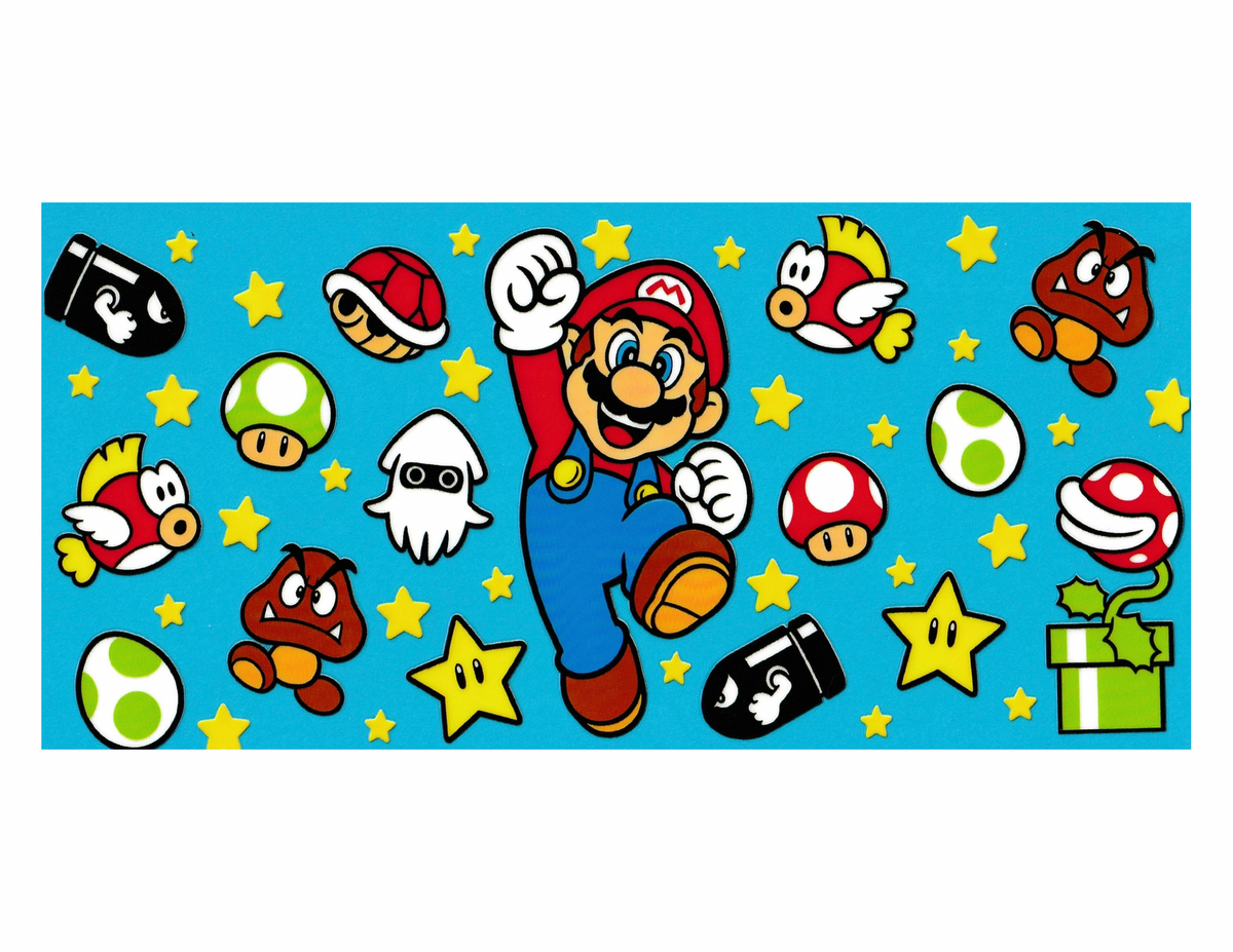 16oz Cup Wrap Mario