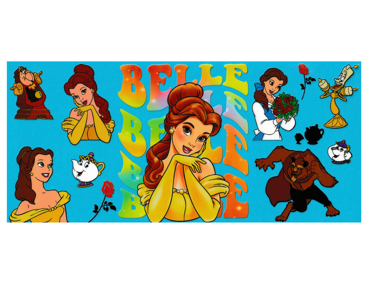 16oz Cup Wrap Book lover Princess