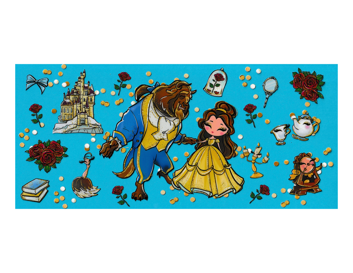 16oz Cup Wrap Book lover Princess