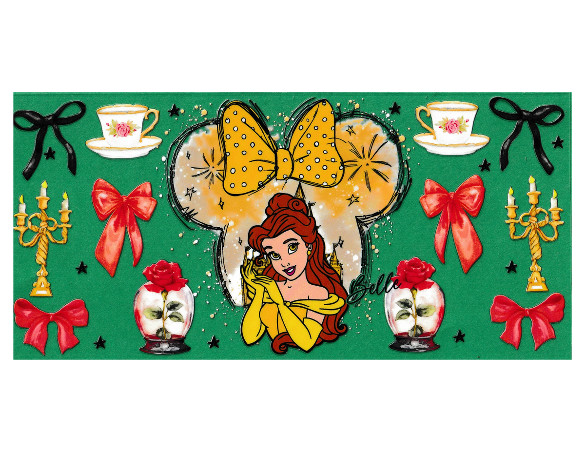 16oz Cup Wrap Book lover Princess