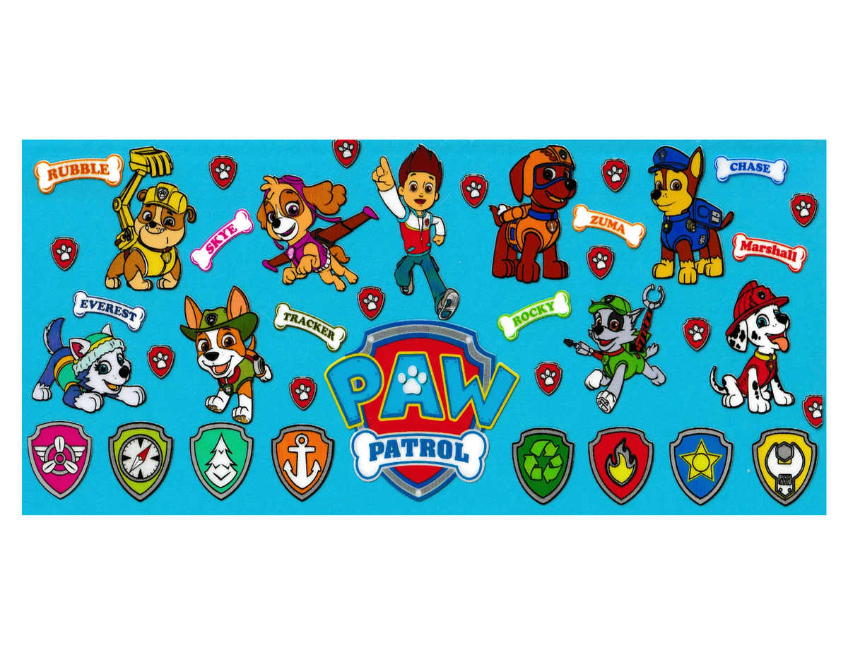 16oz Cup Wrap Kids TV Paw Patrol