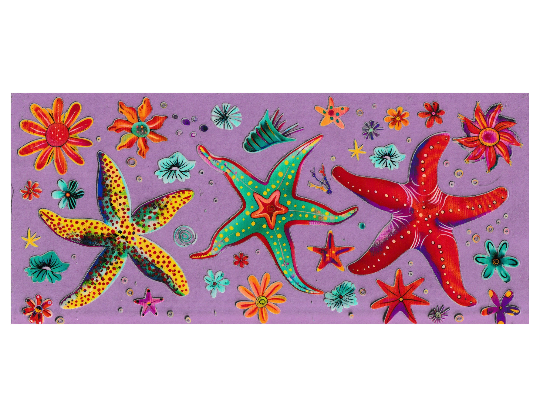 16oz Cup Wrap Starfish
