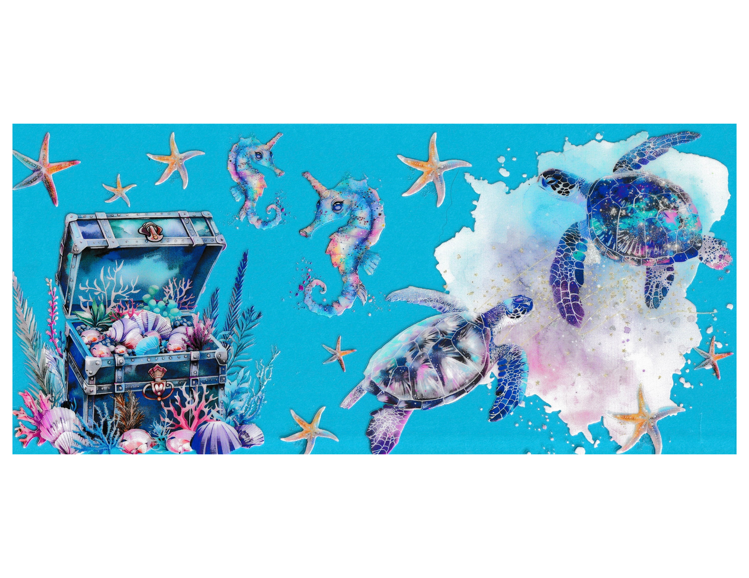 16oz Cup Wrap Sea Animals