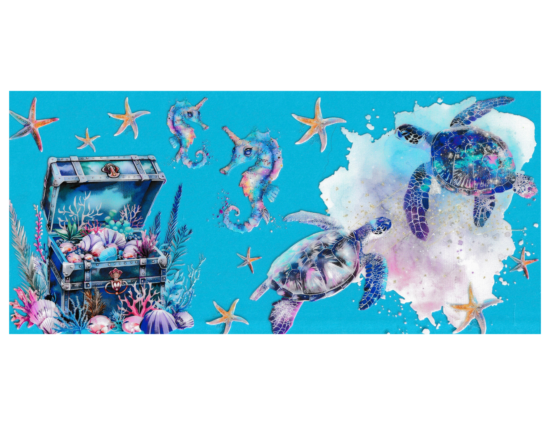 16oz Cup Wrap Sea Animals