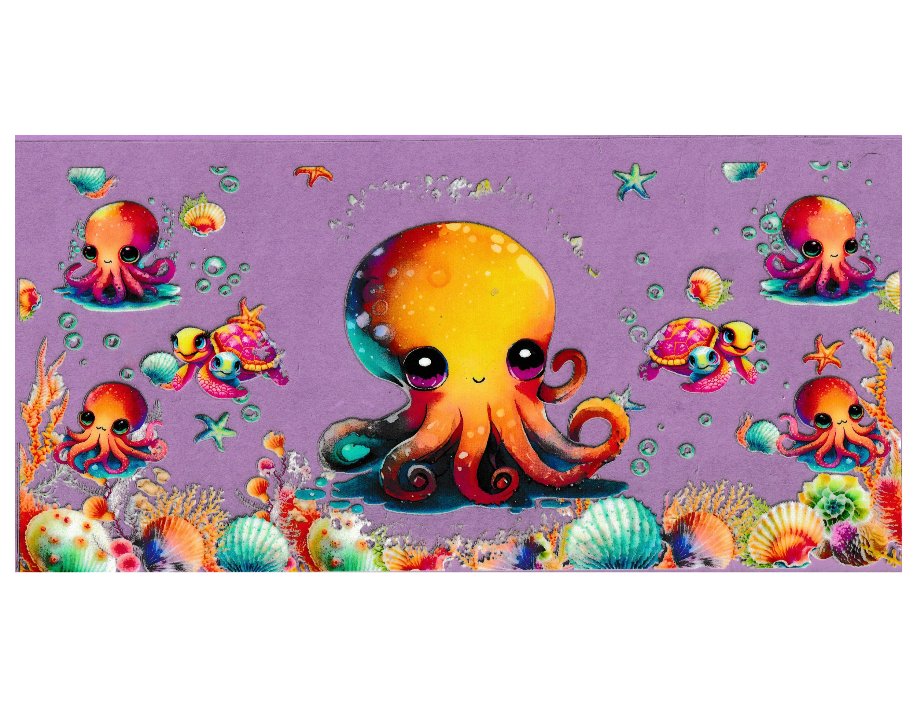 16oz Cup Wrap Octopus