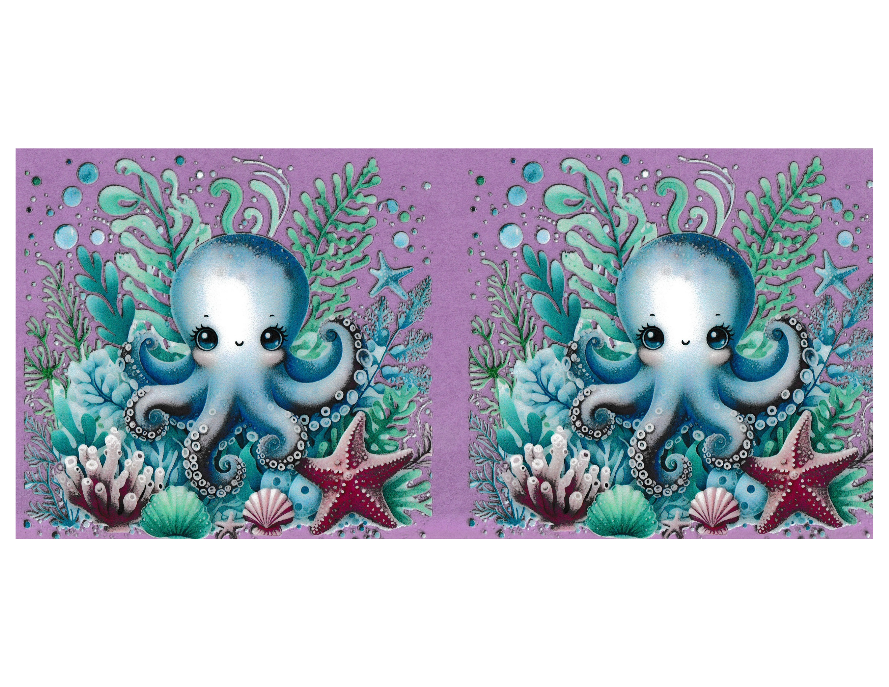 16oz Cup Wrap Octopus
