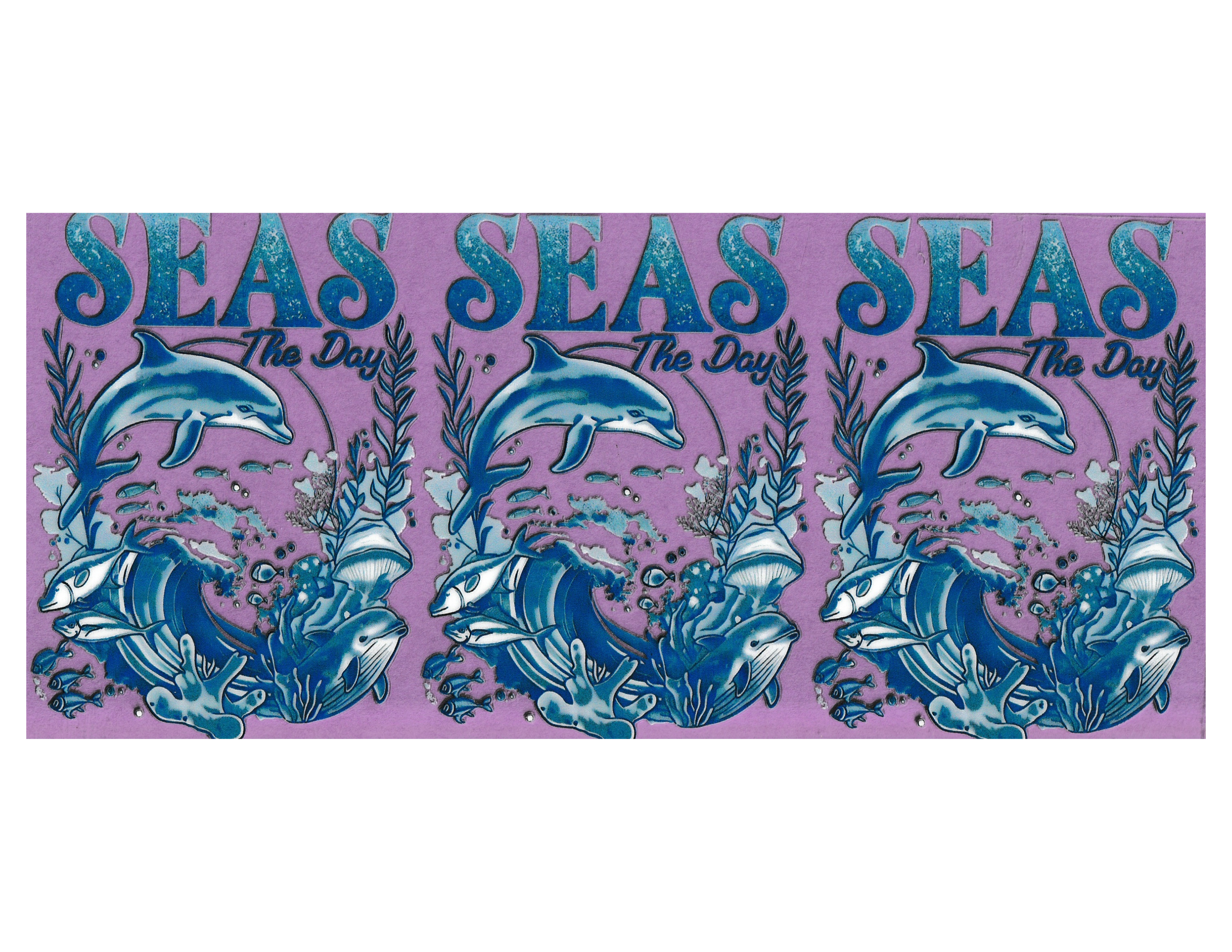 16oz Cup Wrap Sea Animals