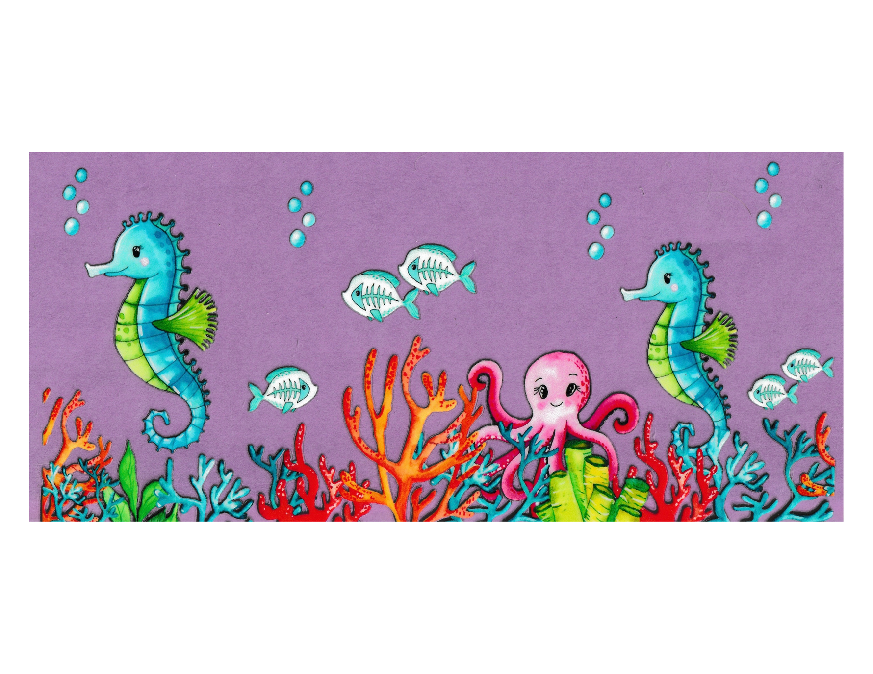 16oz Cup Wrap Sea Animals