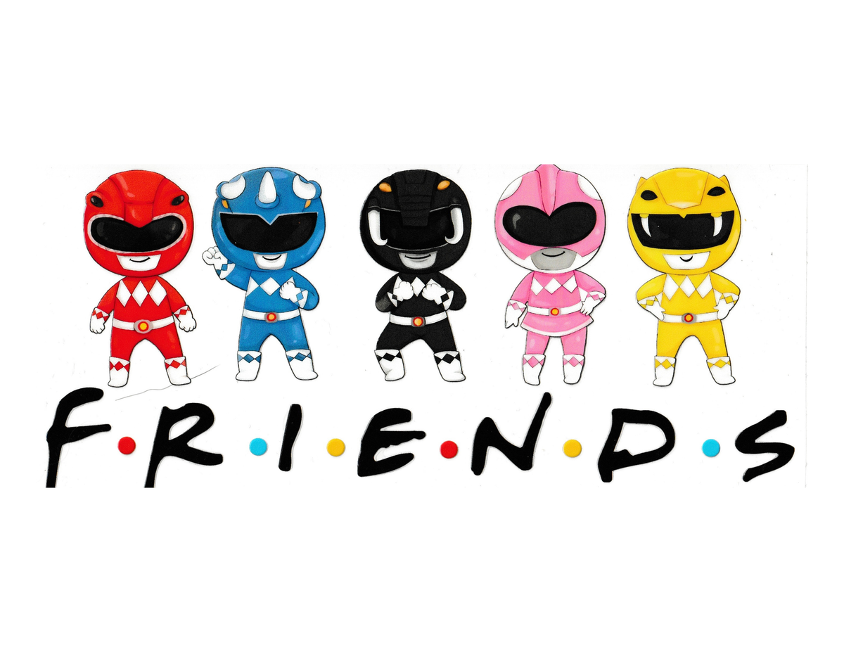 16oz Cup Wrap Power Rangers