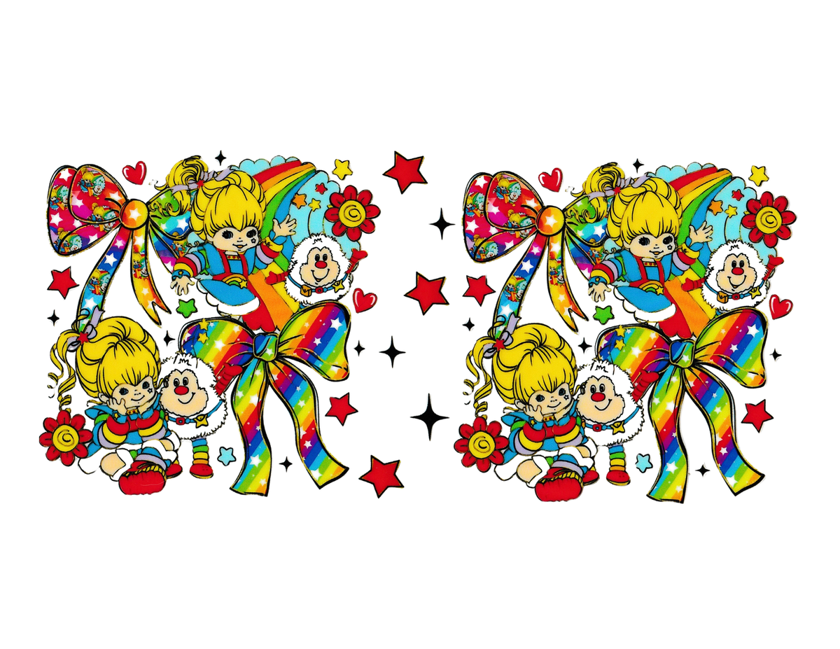 16oz Cup Wrap Rainbow Brite