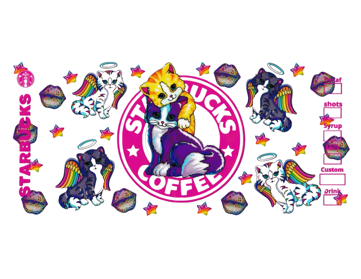 16oz Cup Wrap Lisa Frank