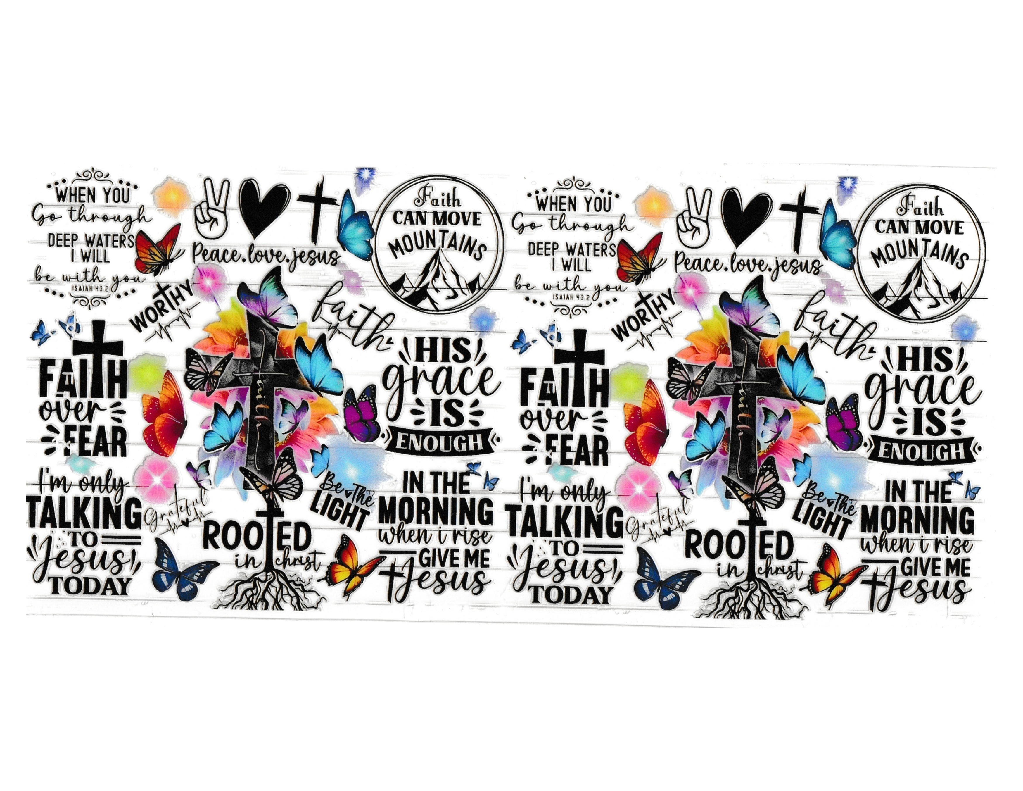16oz Cup Wrap Bible Affirmations