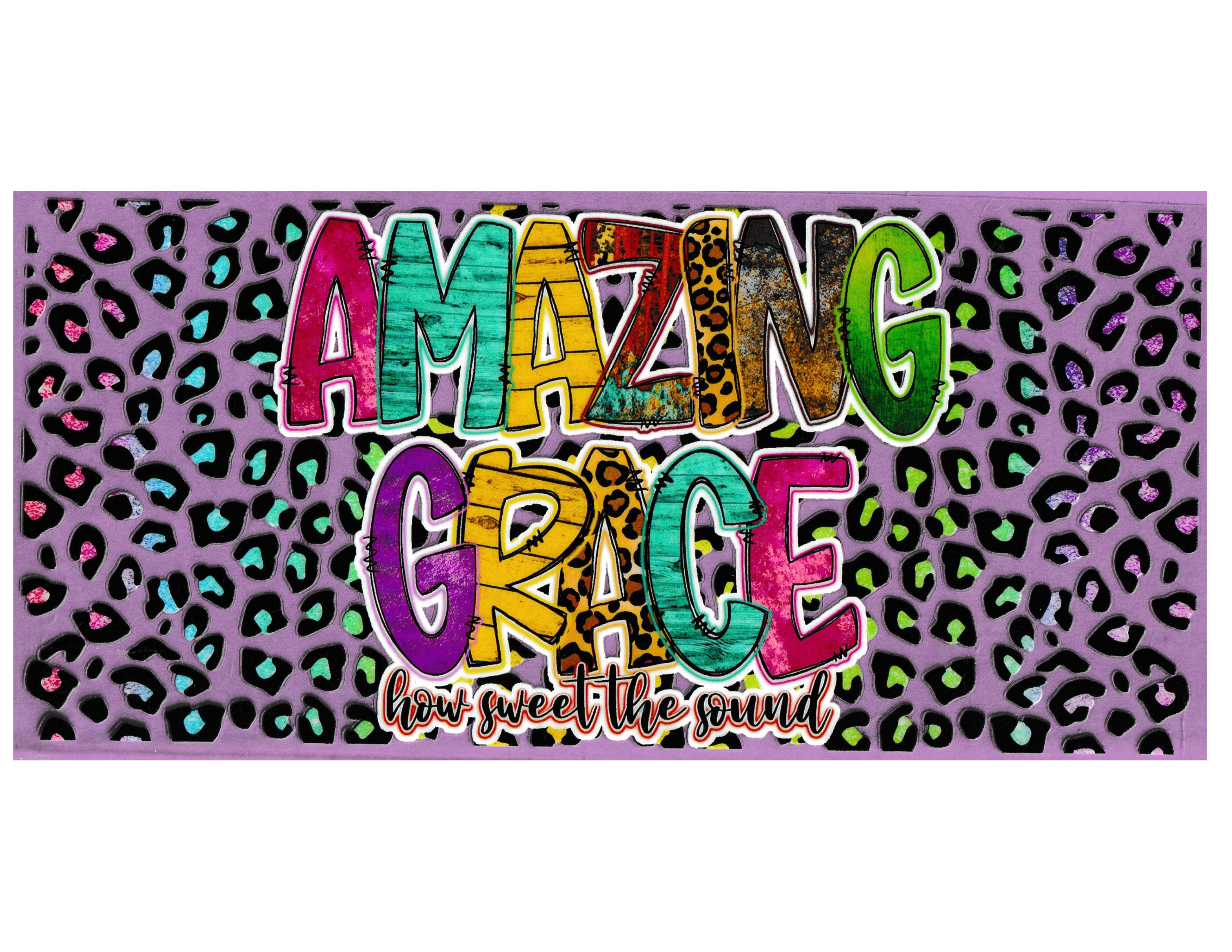 16oz Cup Wrap Amazing Grace