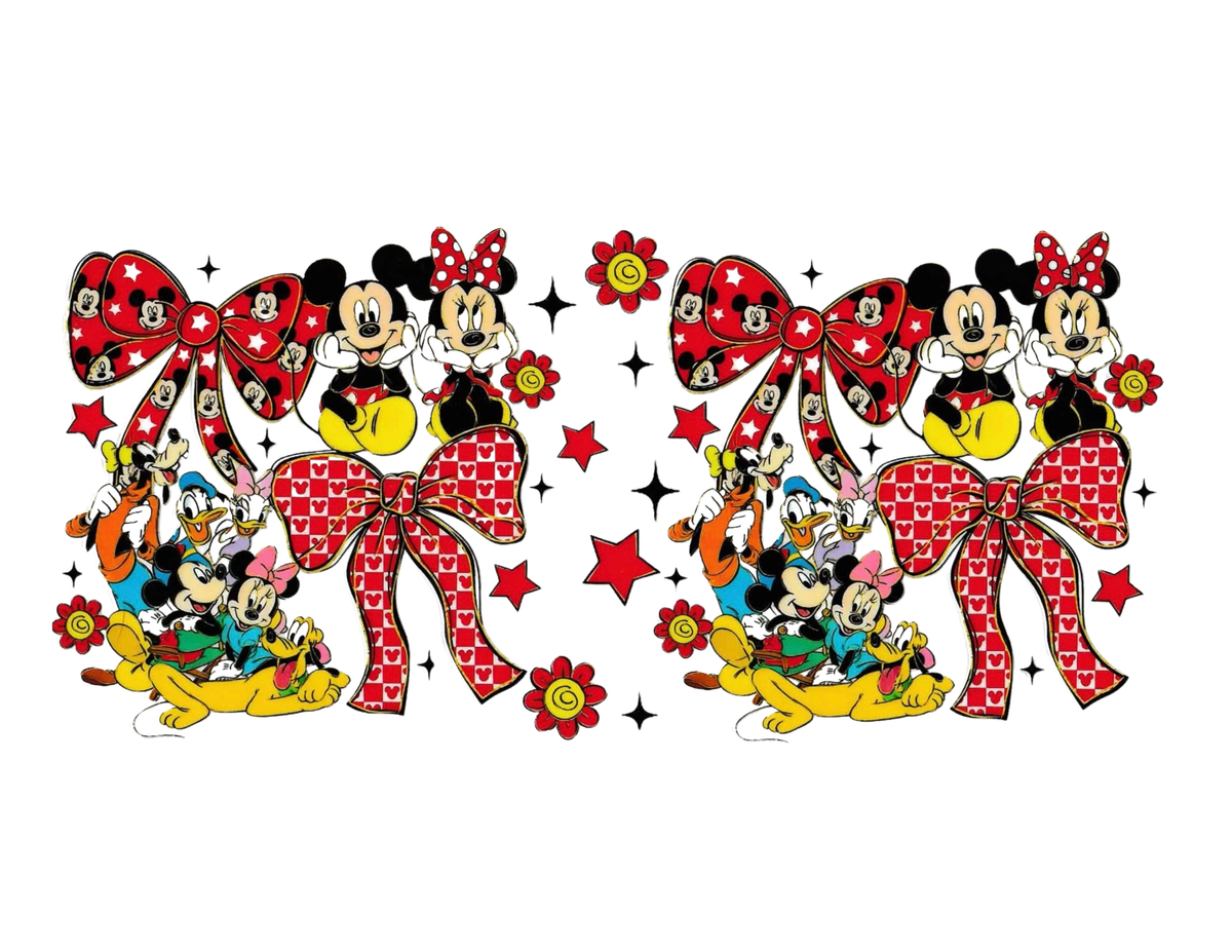16oz Cup Wrap Mickey Bow