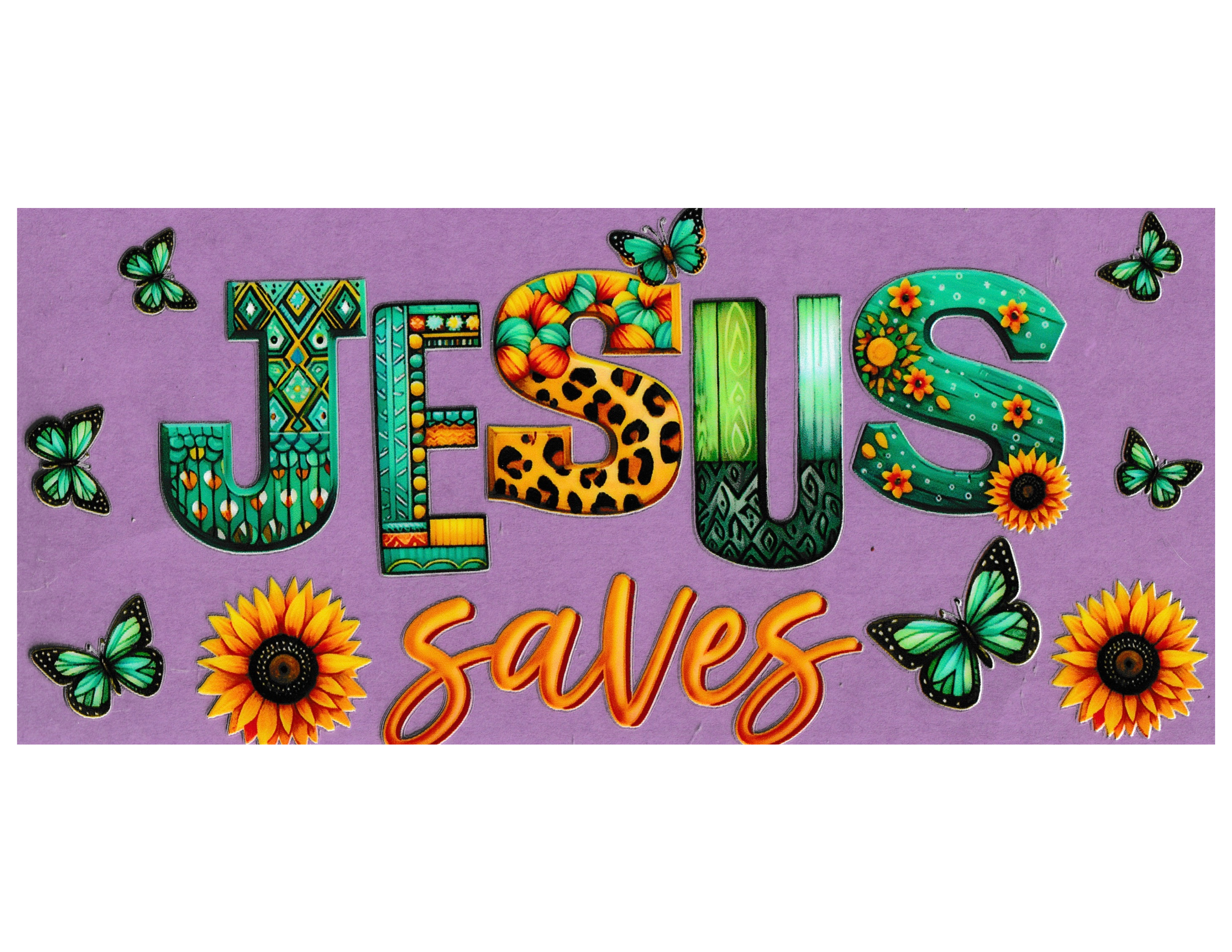 16oz Cup Wrap Jesus Saves