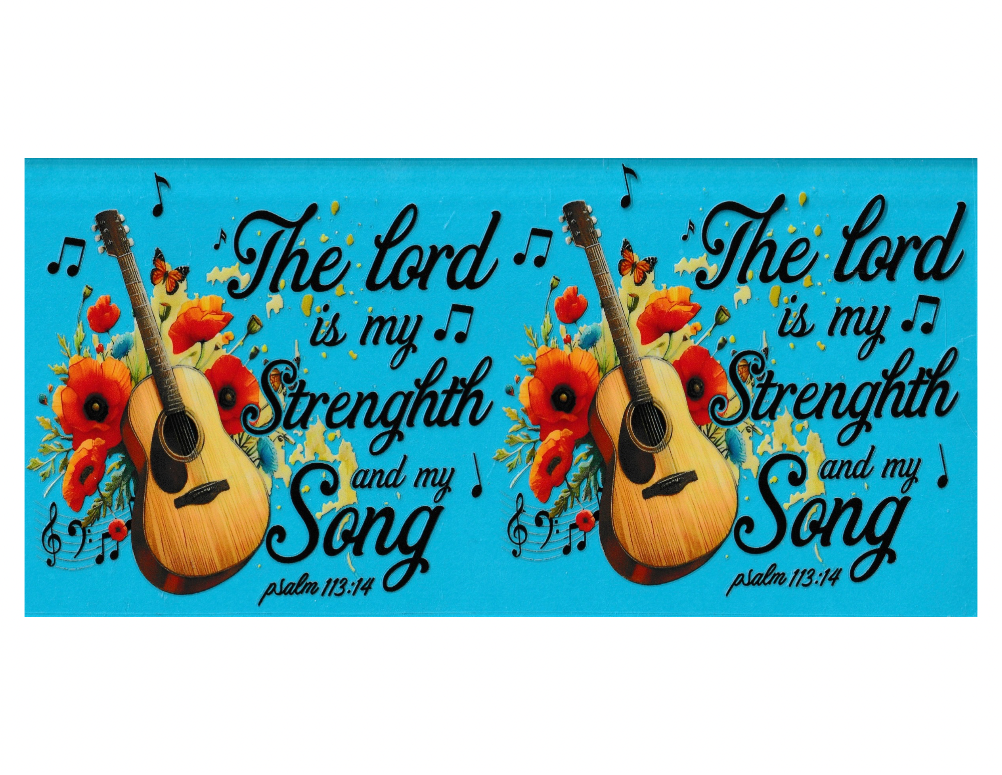 16oz Cup Wrap Strength and my Song