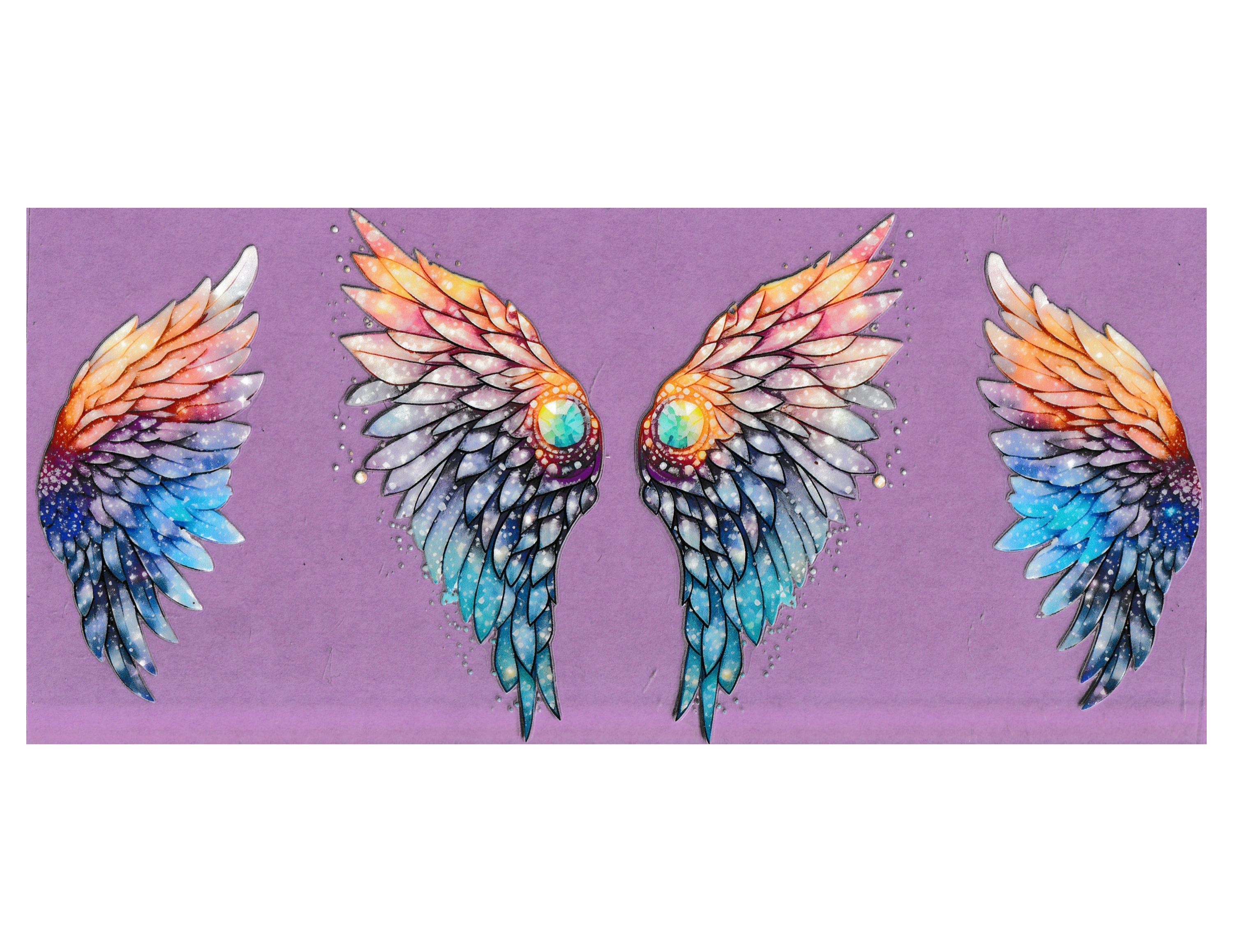 16oz Cup Wrap Angel Wings