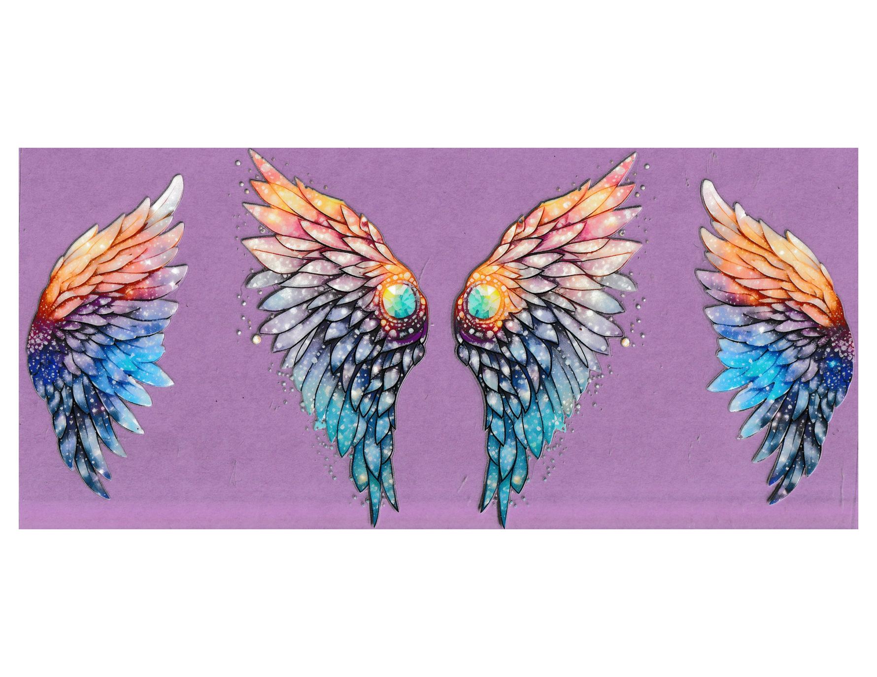 16oz Cup Wrap Angel Wings