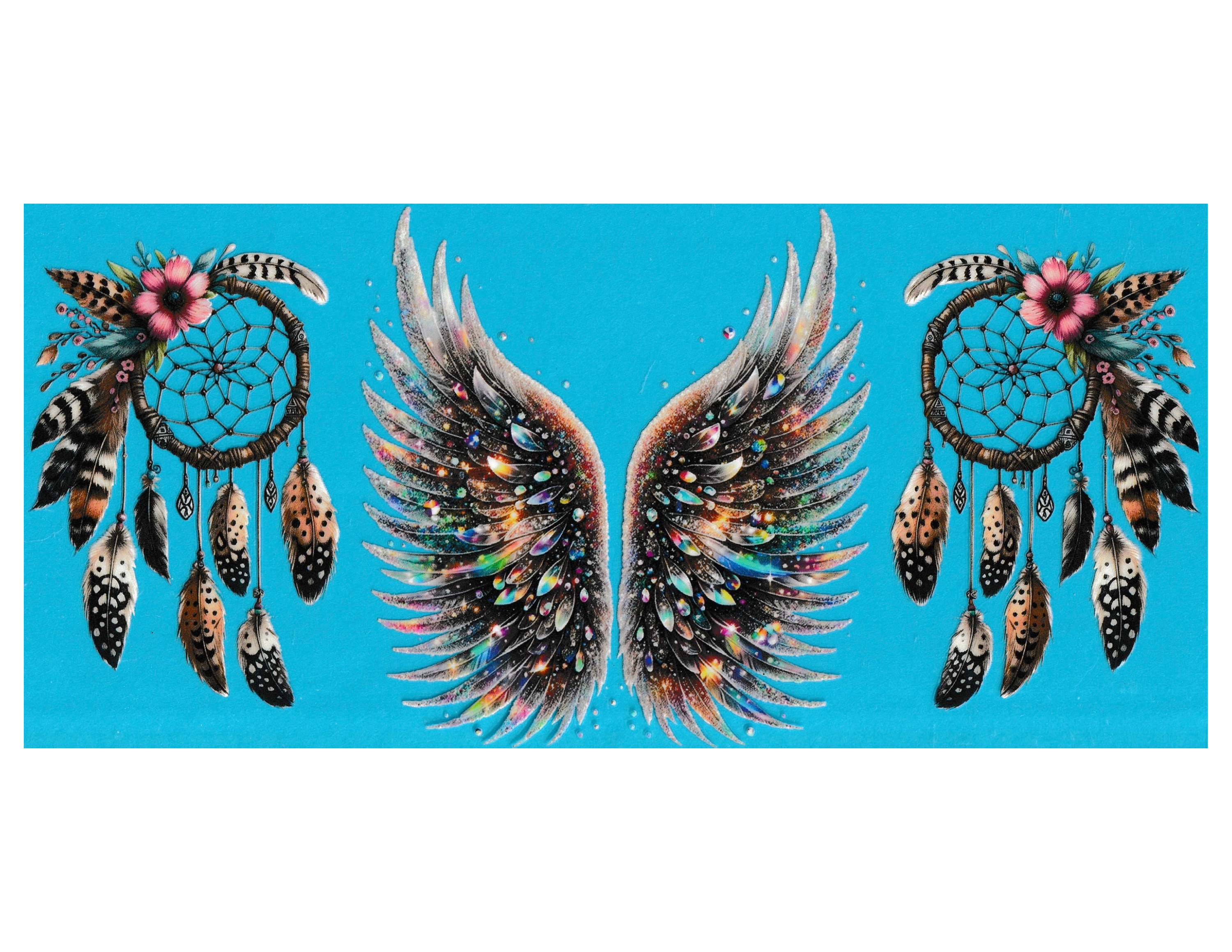 16oz Cup Wrap Angel Wings