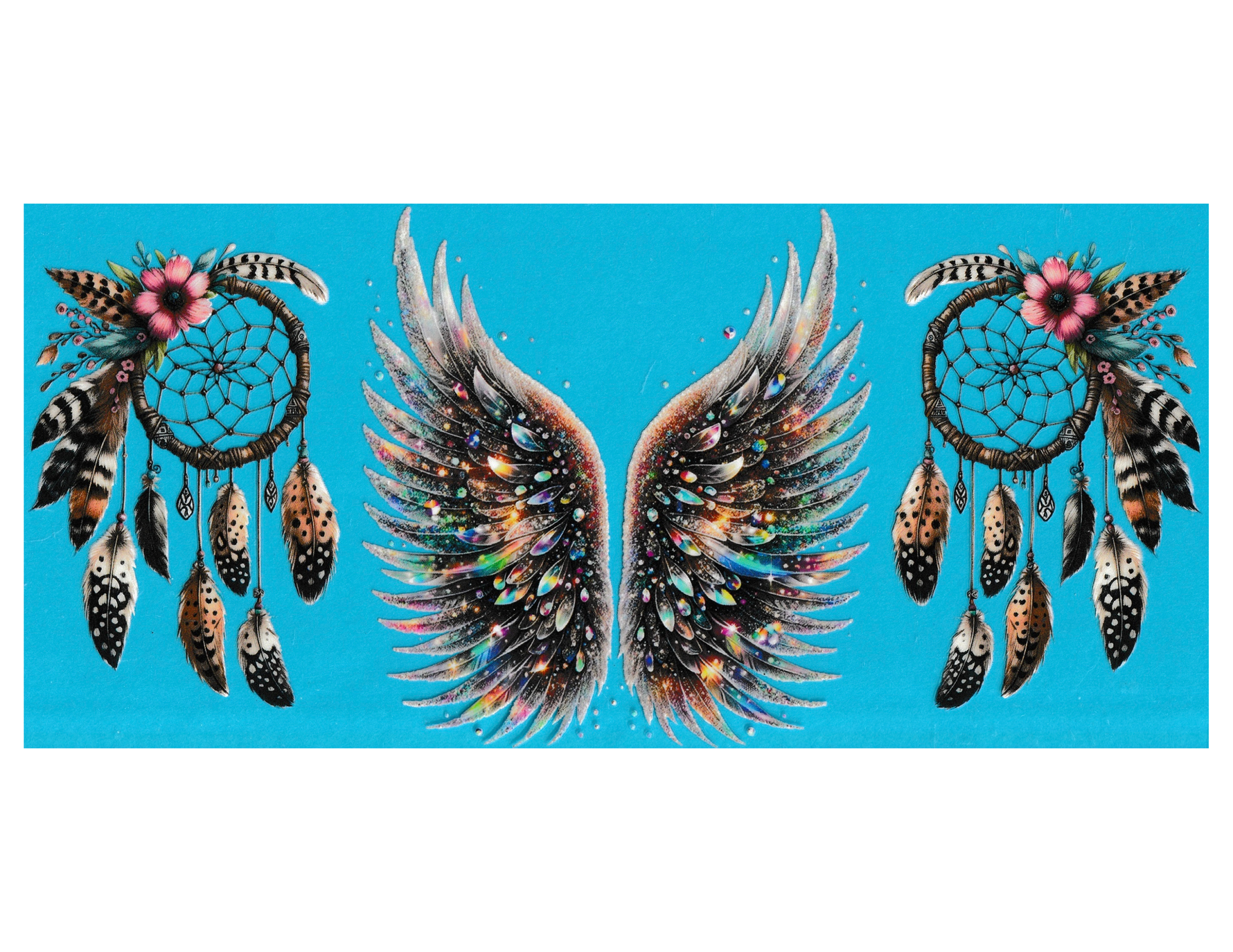 16oz Cup Wrap Angel Wings
