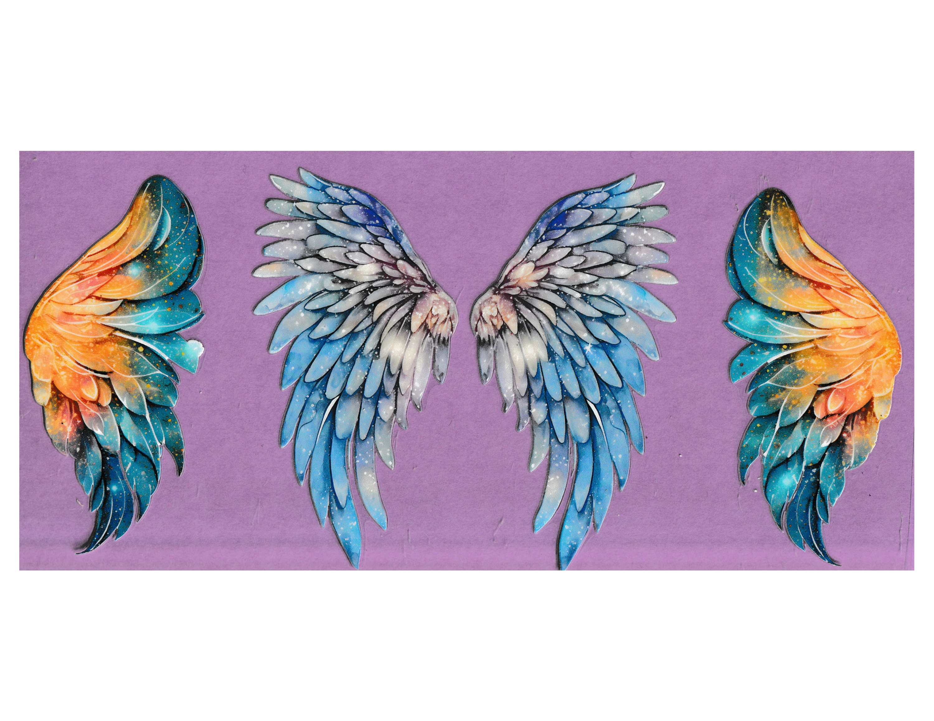 16oz Cup Wrap Angel Wings