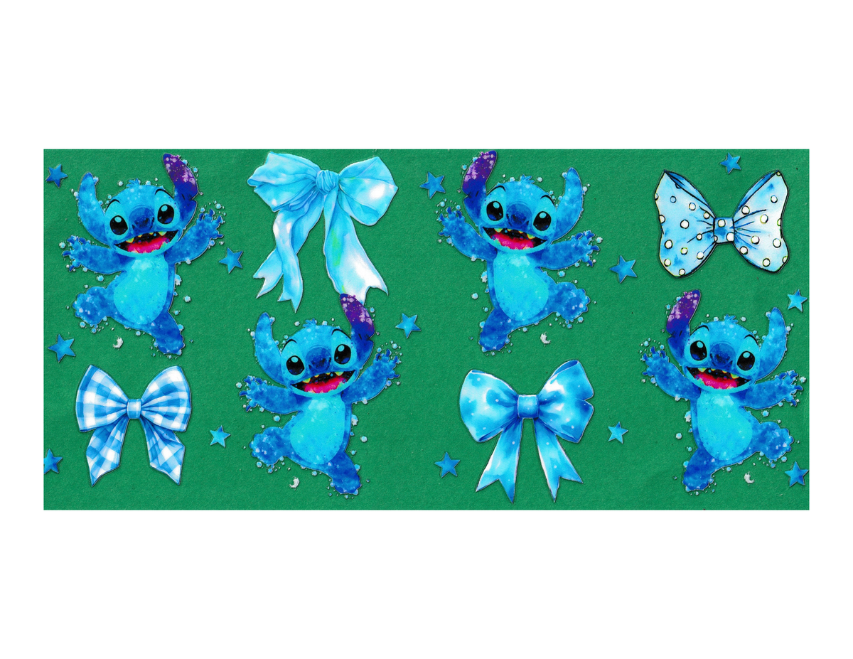 16oz Cup Wrap Blue Alien