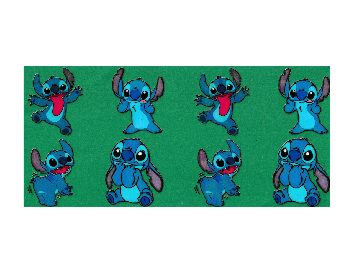 16oz Cup Wrap Blue Alien