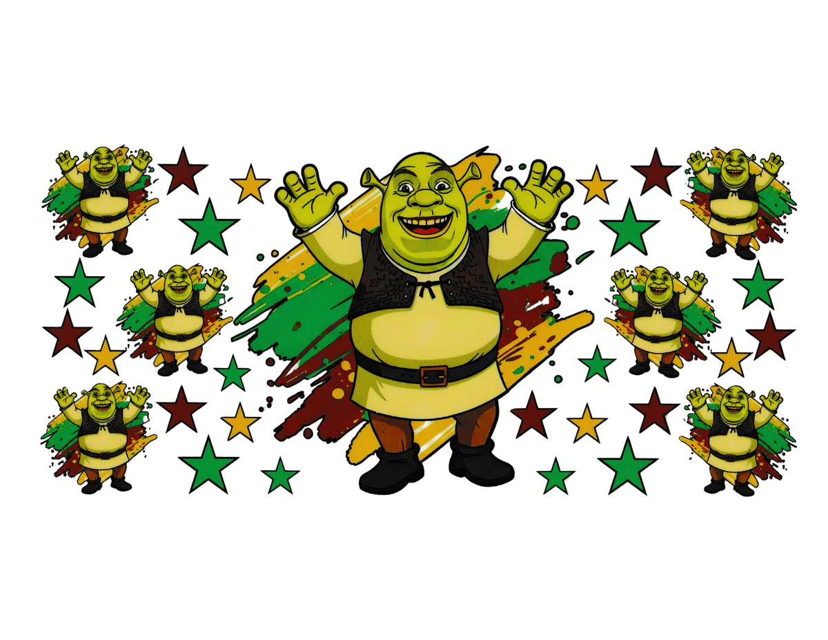 16oz Cup Wrap Shrek
