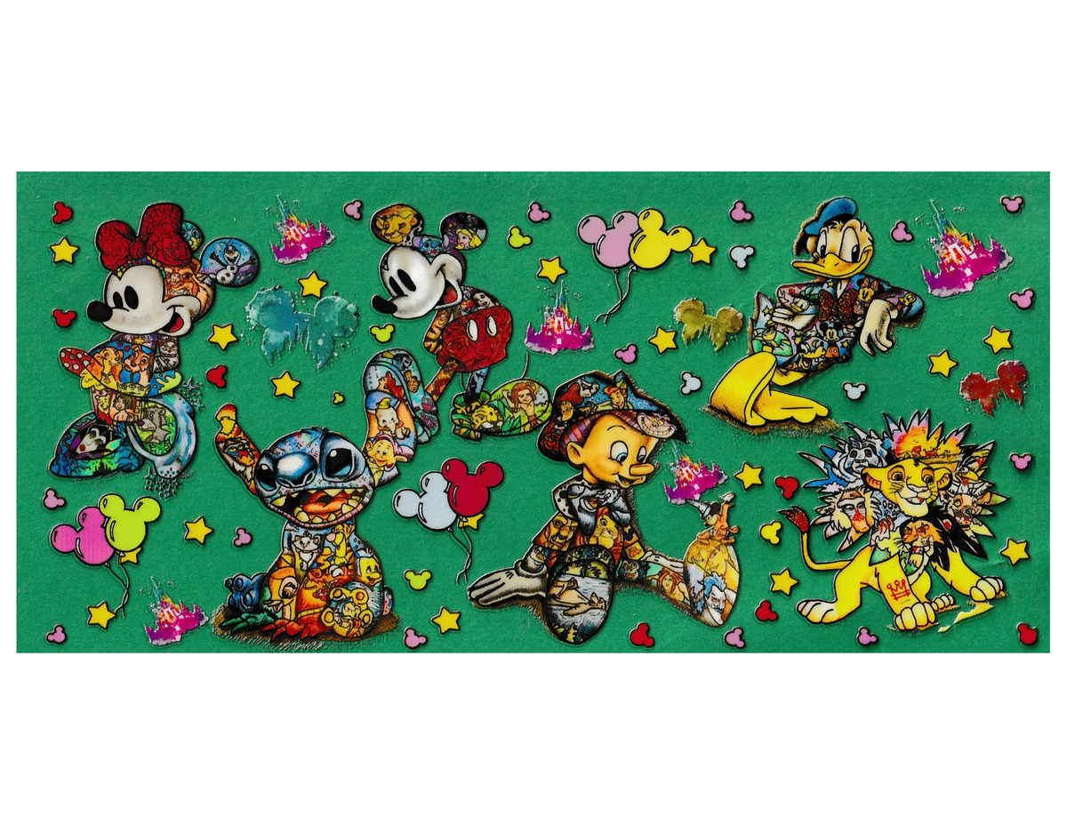 16oz Cup Wrap Multiple Characters