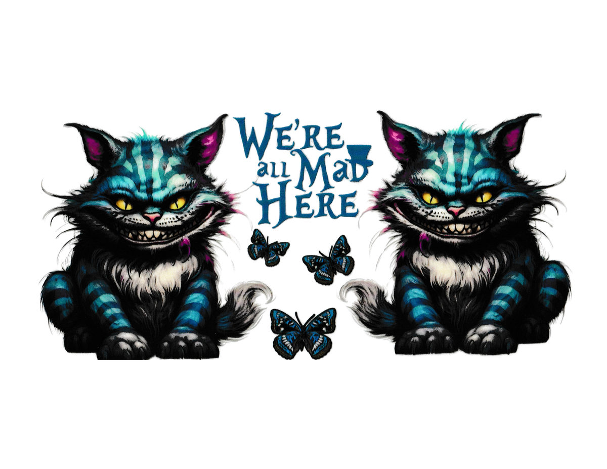 16oz Cup Wrap Cheshire Cat