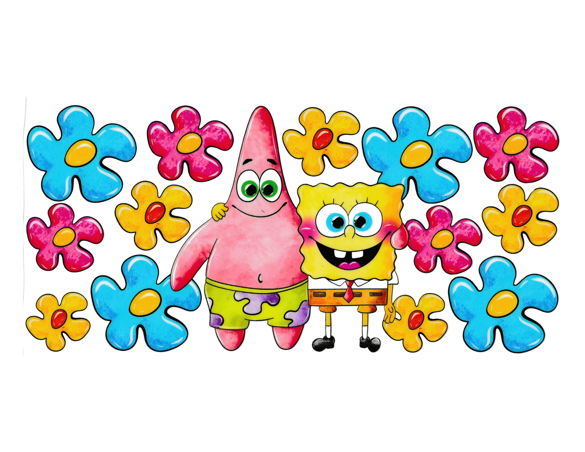 16oz Cup Wrap SpongeBob