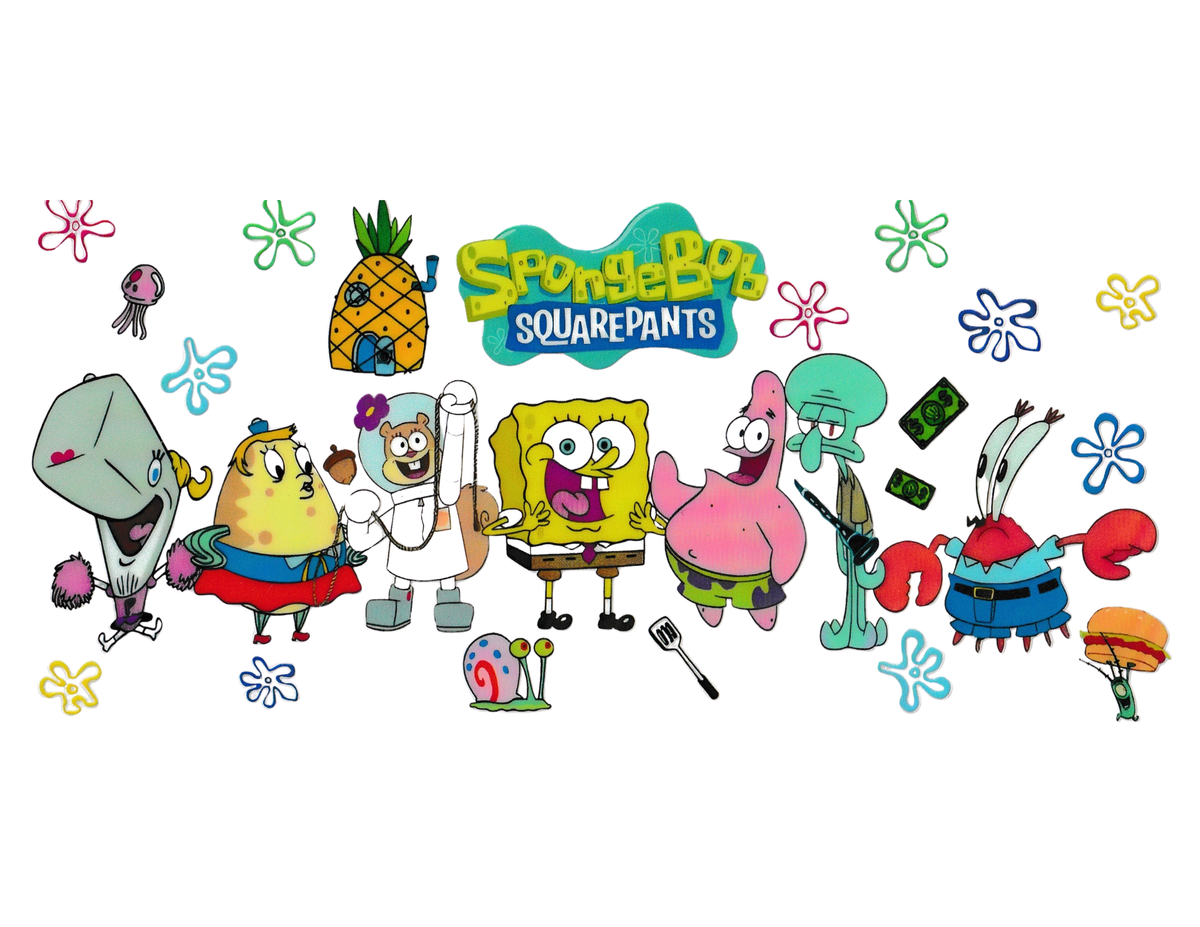 16oz Cup Wrap SpongeBob
