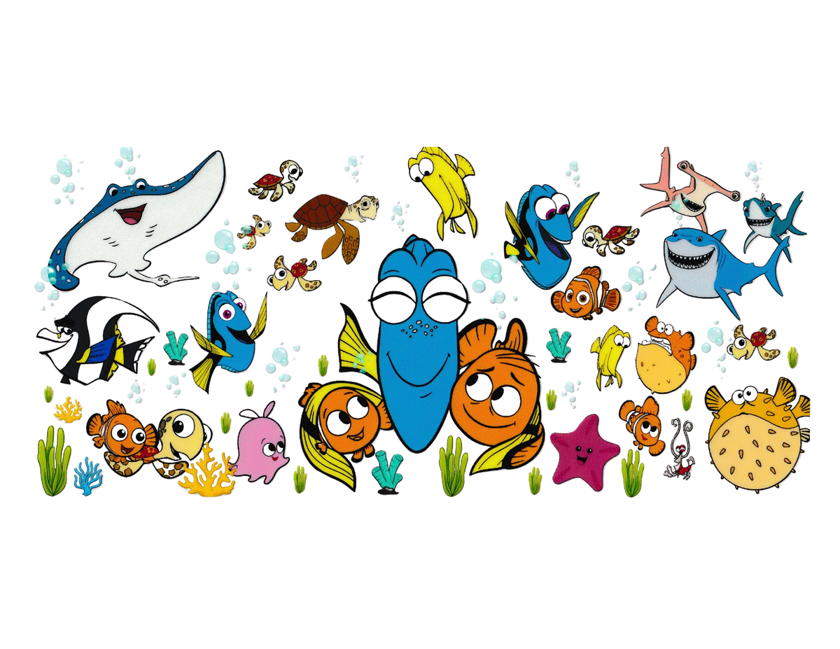 16oz Cup Wrap Finding Nemo