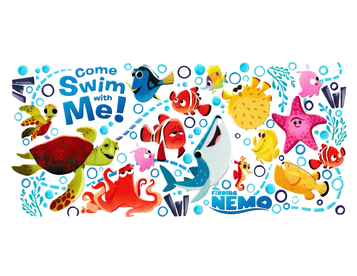 16oz Cup Wrap Finding Nemo