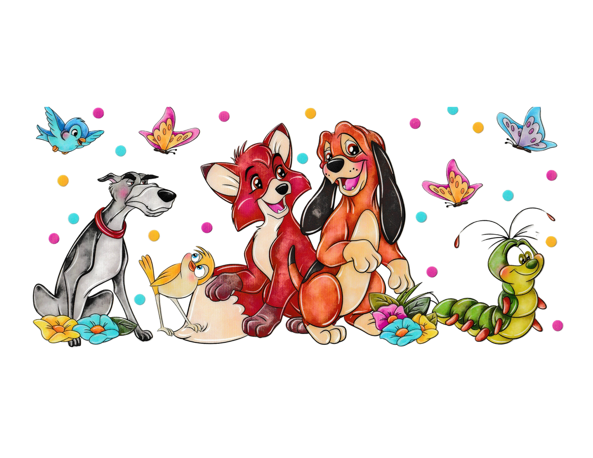 16oz Cup Wrap Fox and the Hound