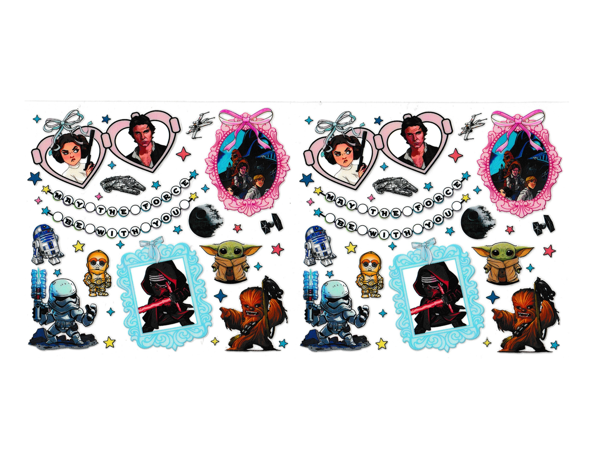 16oz Cup Wraps Star Wars