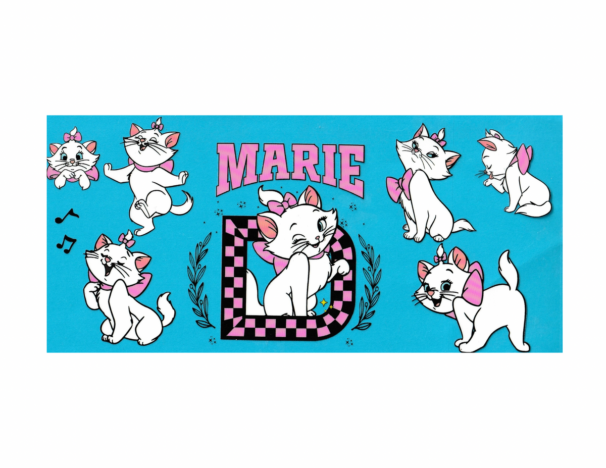 16oz Cup Wrap Marie the Cat