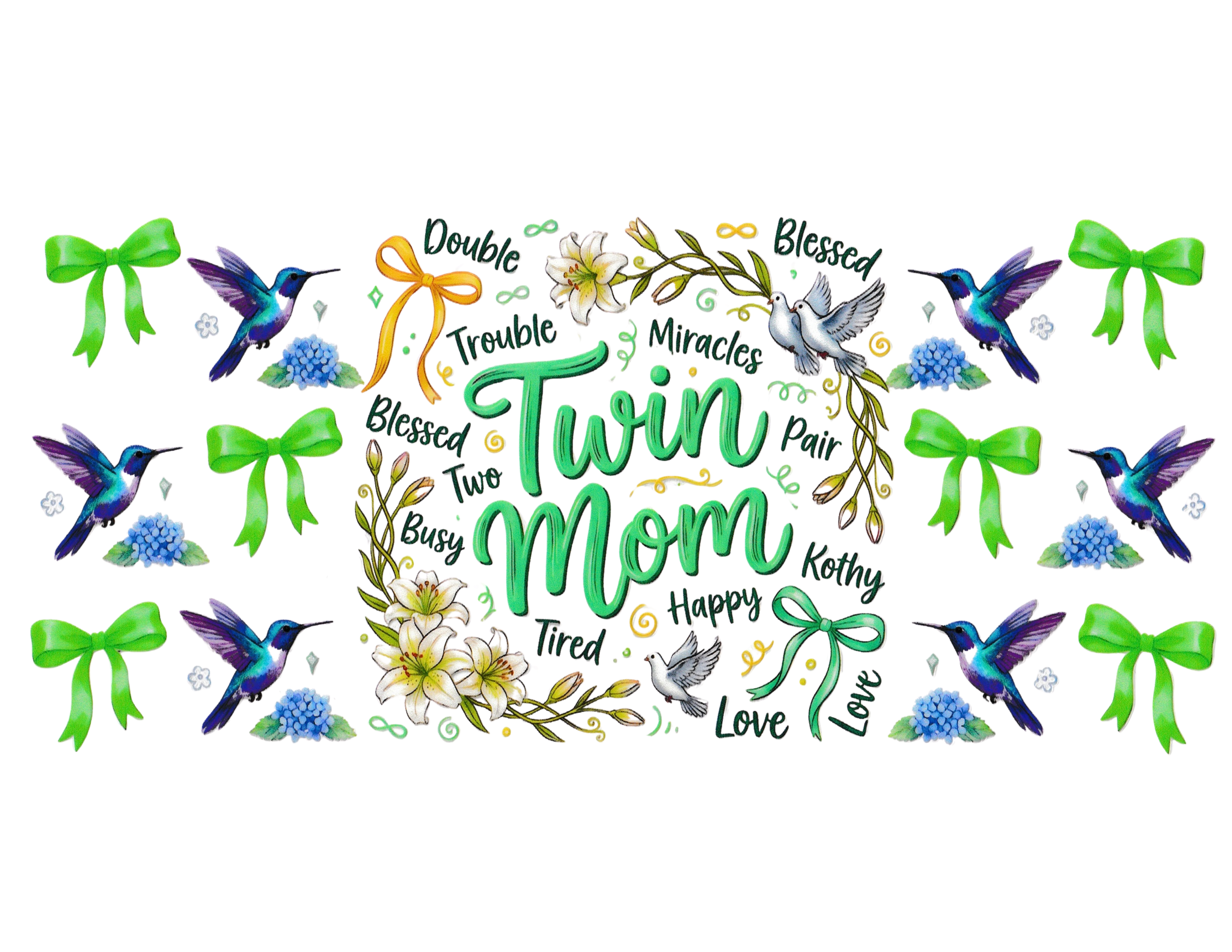 16oz Cup Wrap Twin Mom