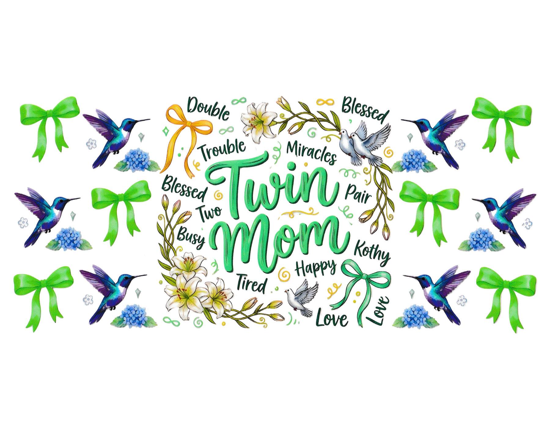 16oz Cup Wrap Twin Mom
