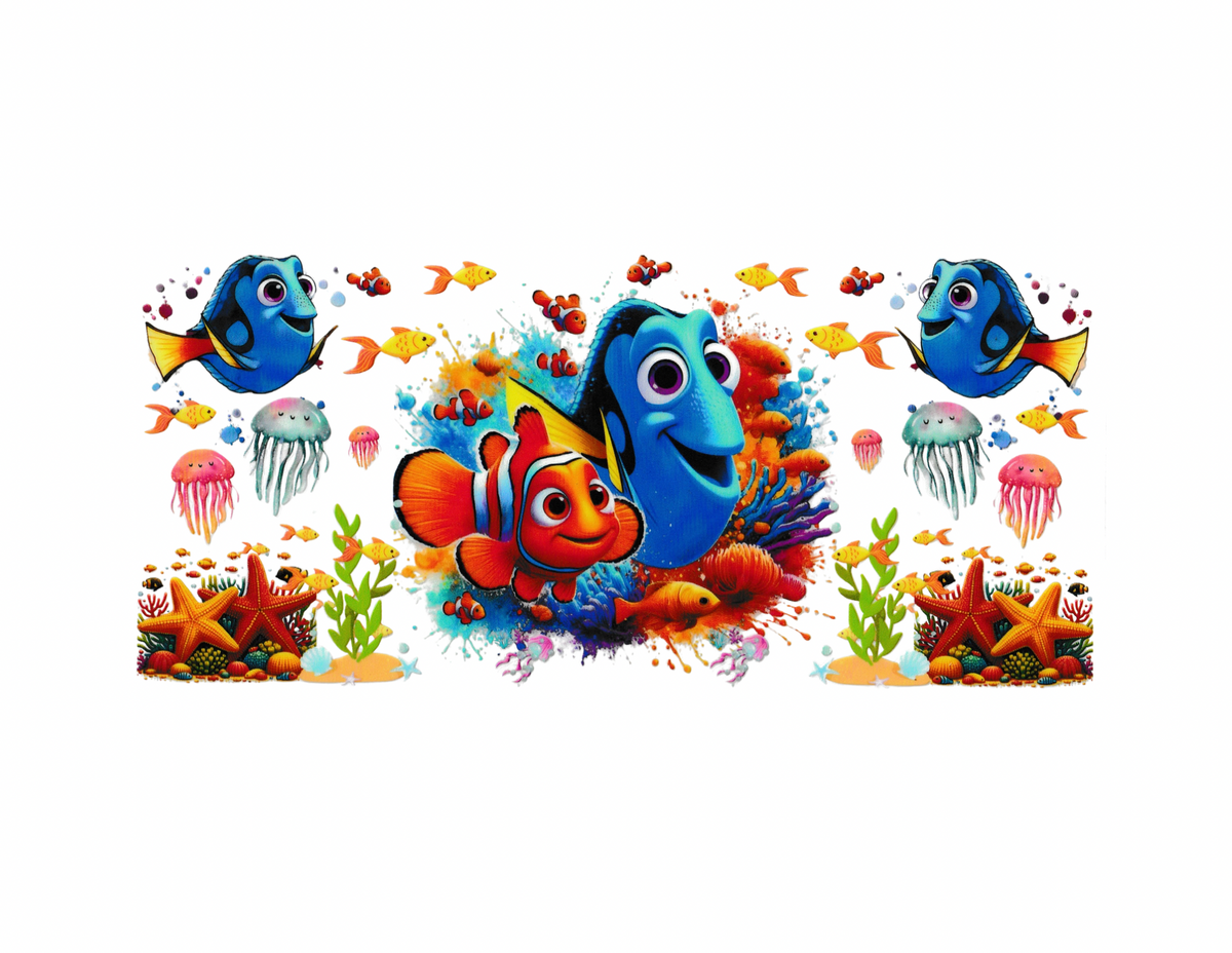 16oz Cup Wrap Finding Nemo